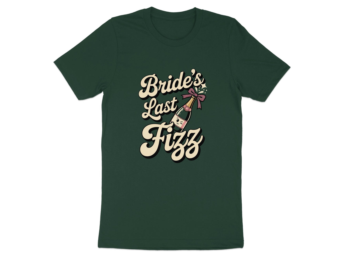 Bride's Last Fizz Green Graphic Print T-shirt product type