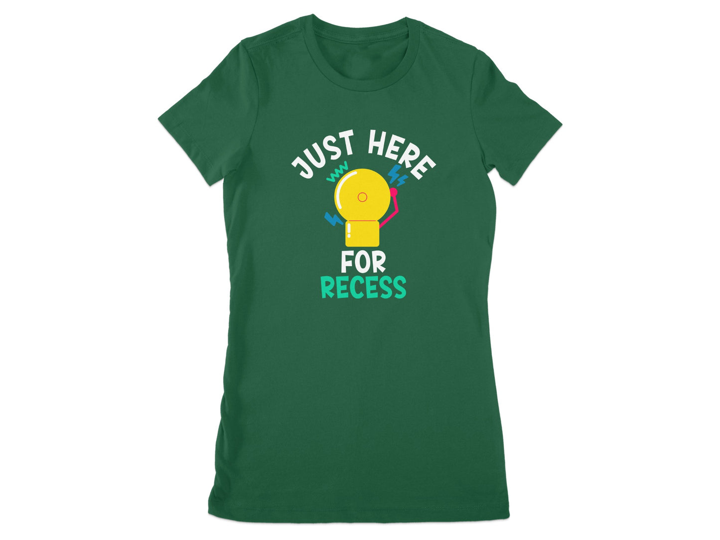 Just Here For Recess Green Shirt product