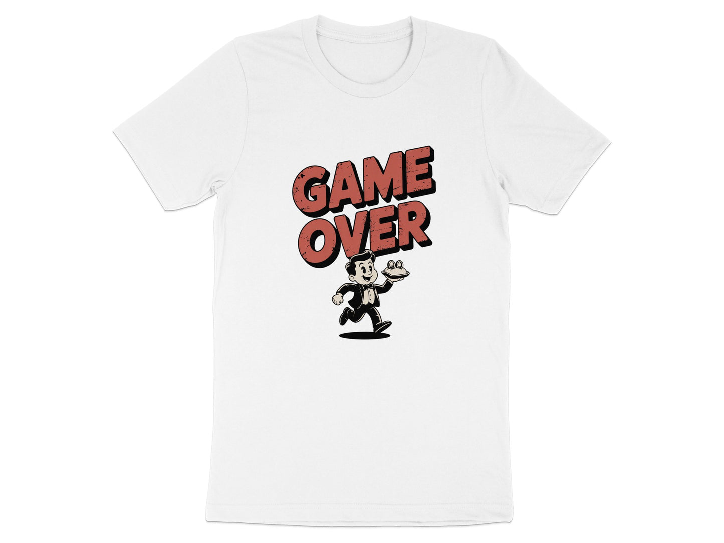 Game Over Running Cartoon Graphic T-shirt product type