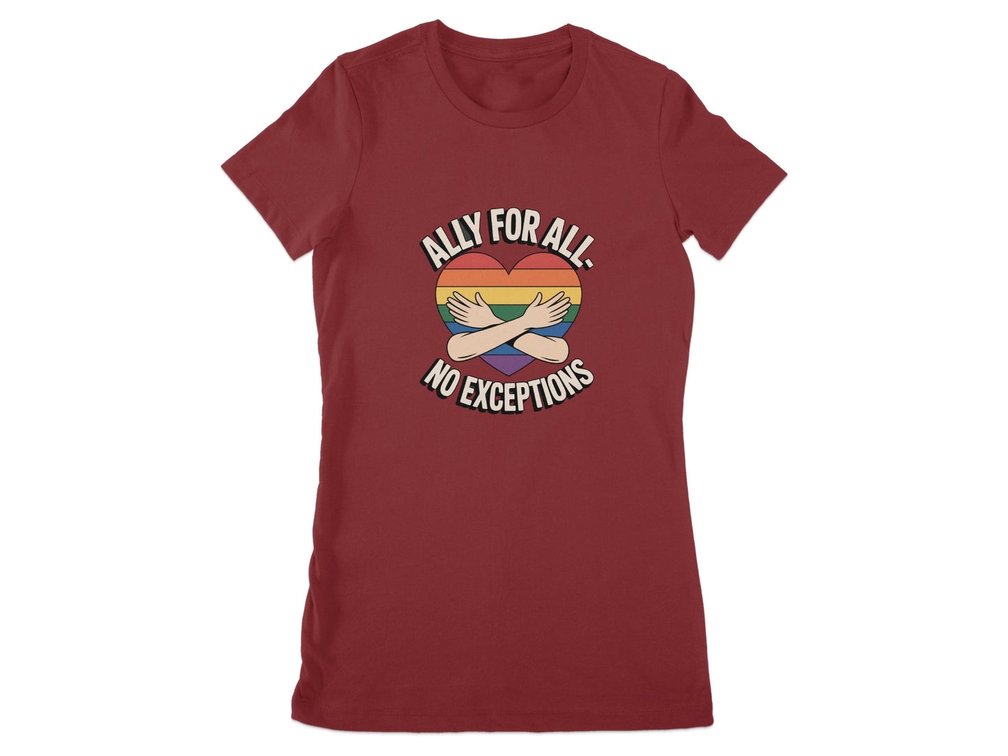 Ally For All No Exceptions Statement Shirt product