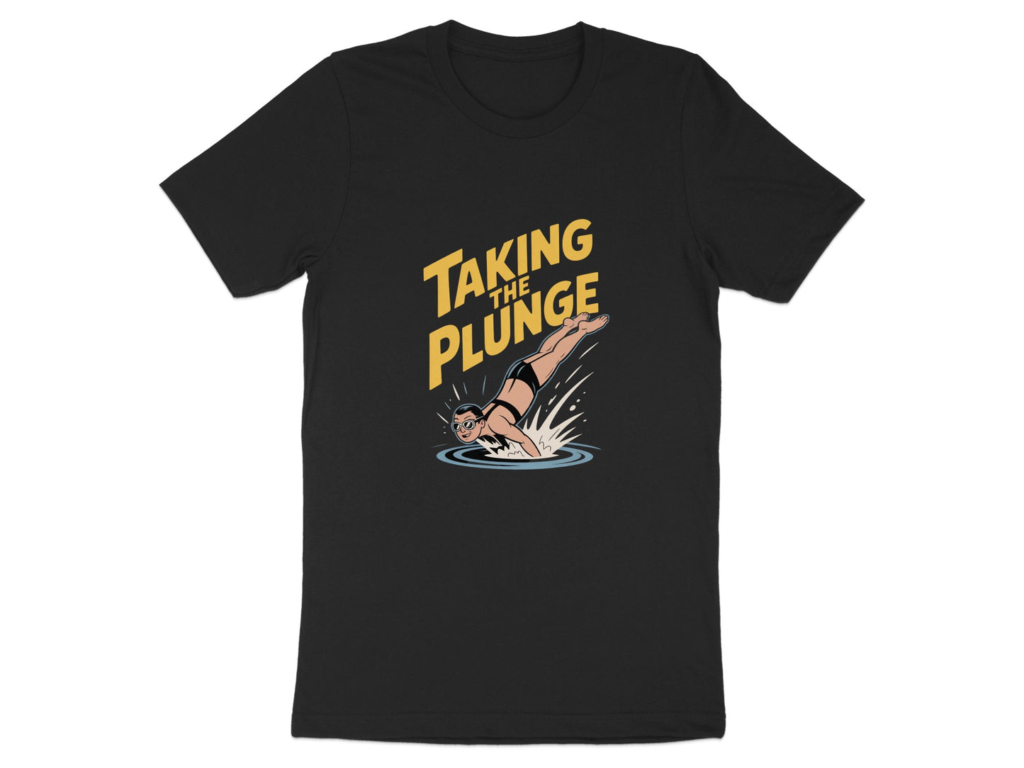 Taking the Plunge Graphic Black T-Shirt product type