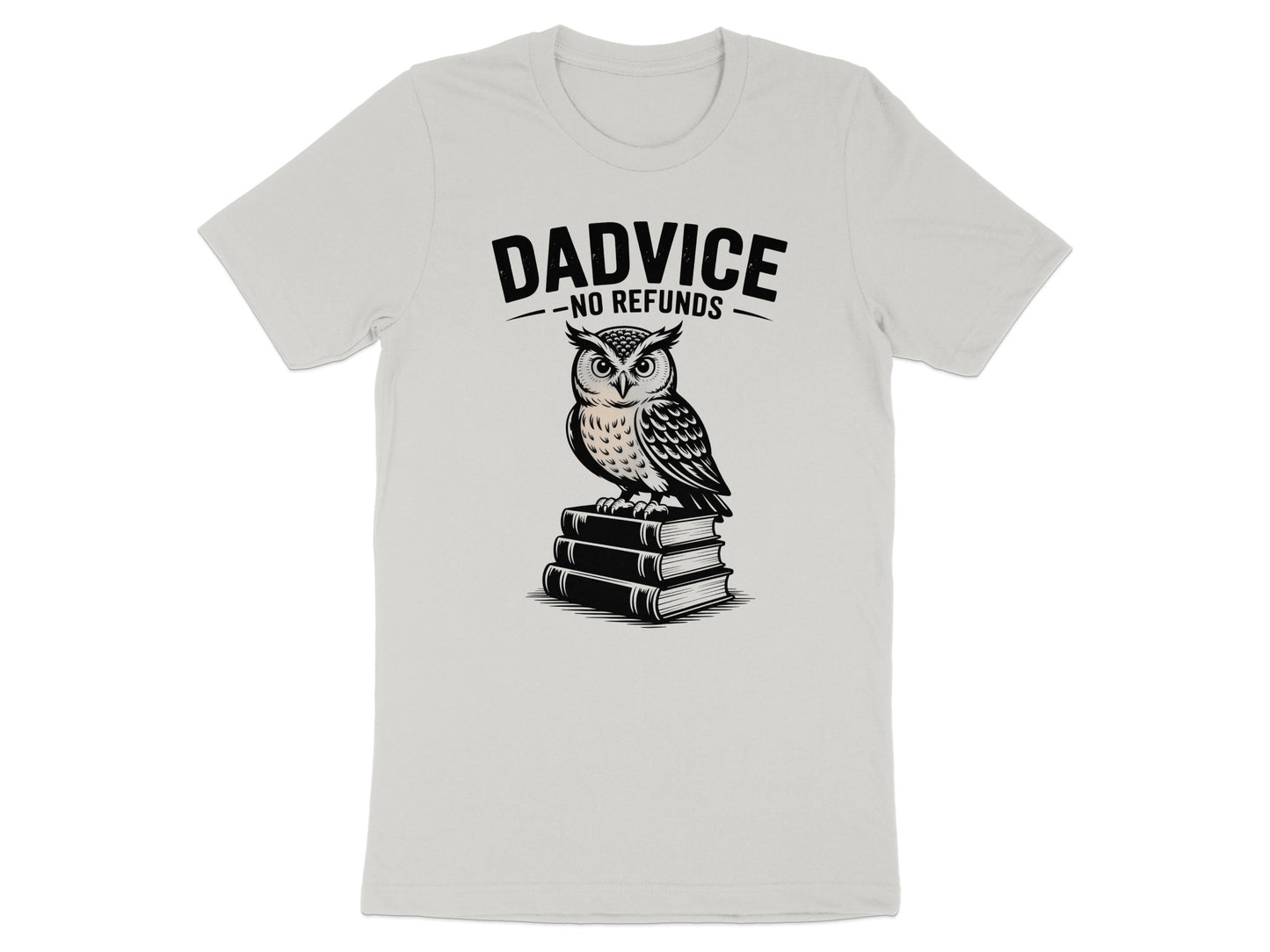 Dadvice No Refunds Owl Graphic T-Shirt product type