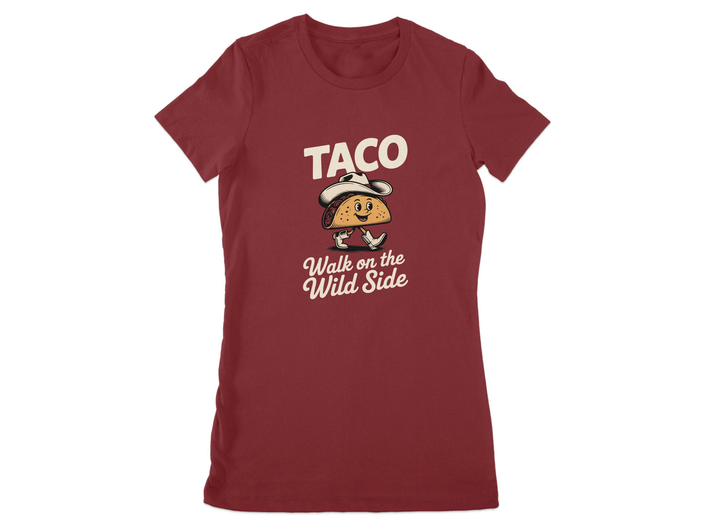 Taco Walk on the Wild Side Funny Graphic T-Shirt product type