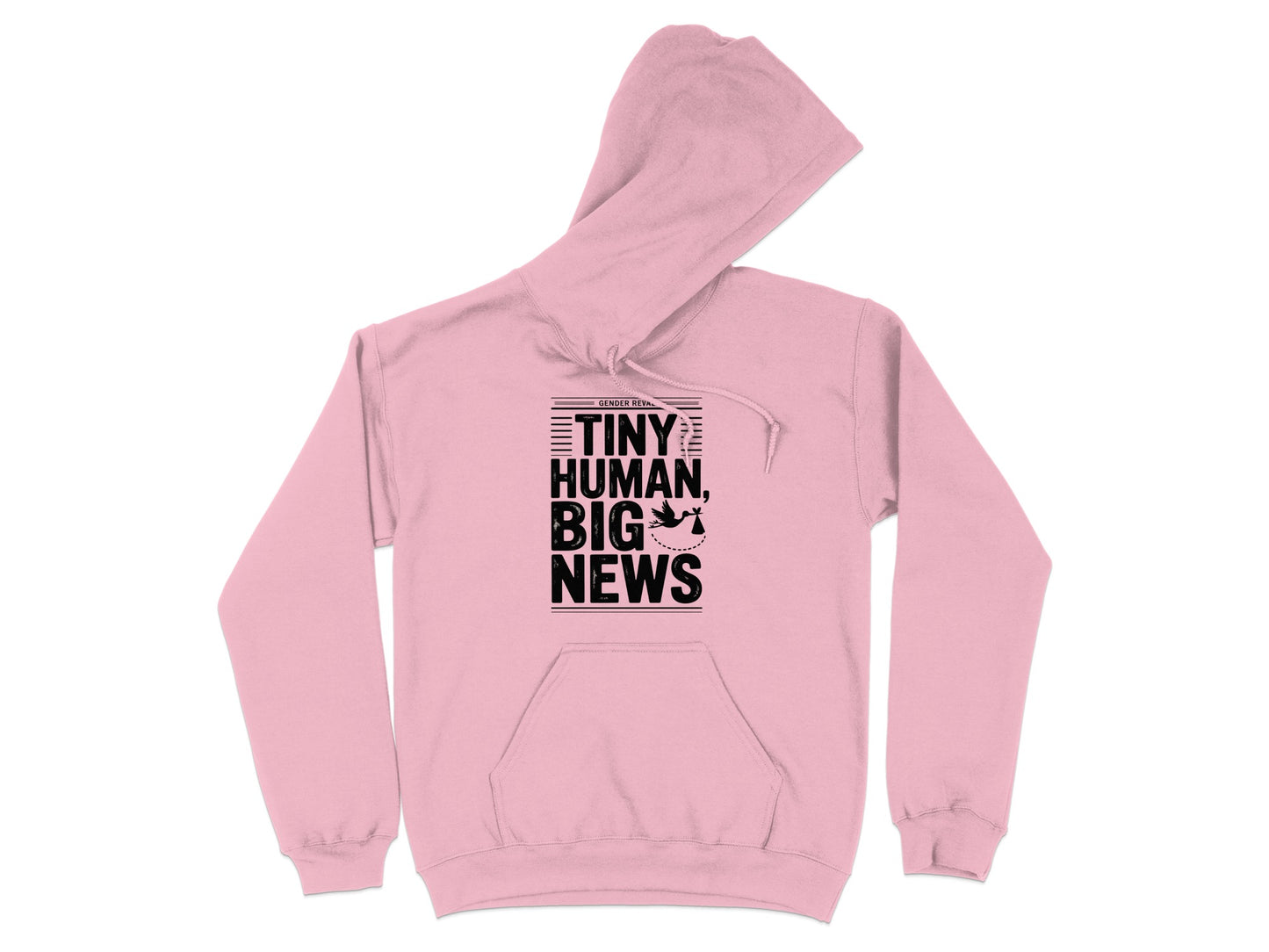 Tiny Human Big News Graphic Print Hoodie Product