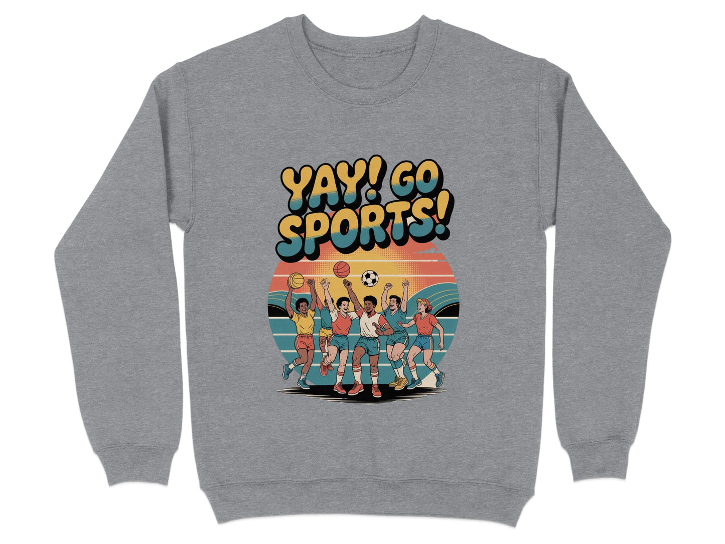 Yay Go Sports Graphic Crewneck Sweatshirt product type