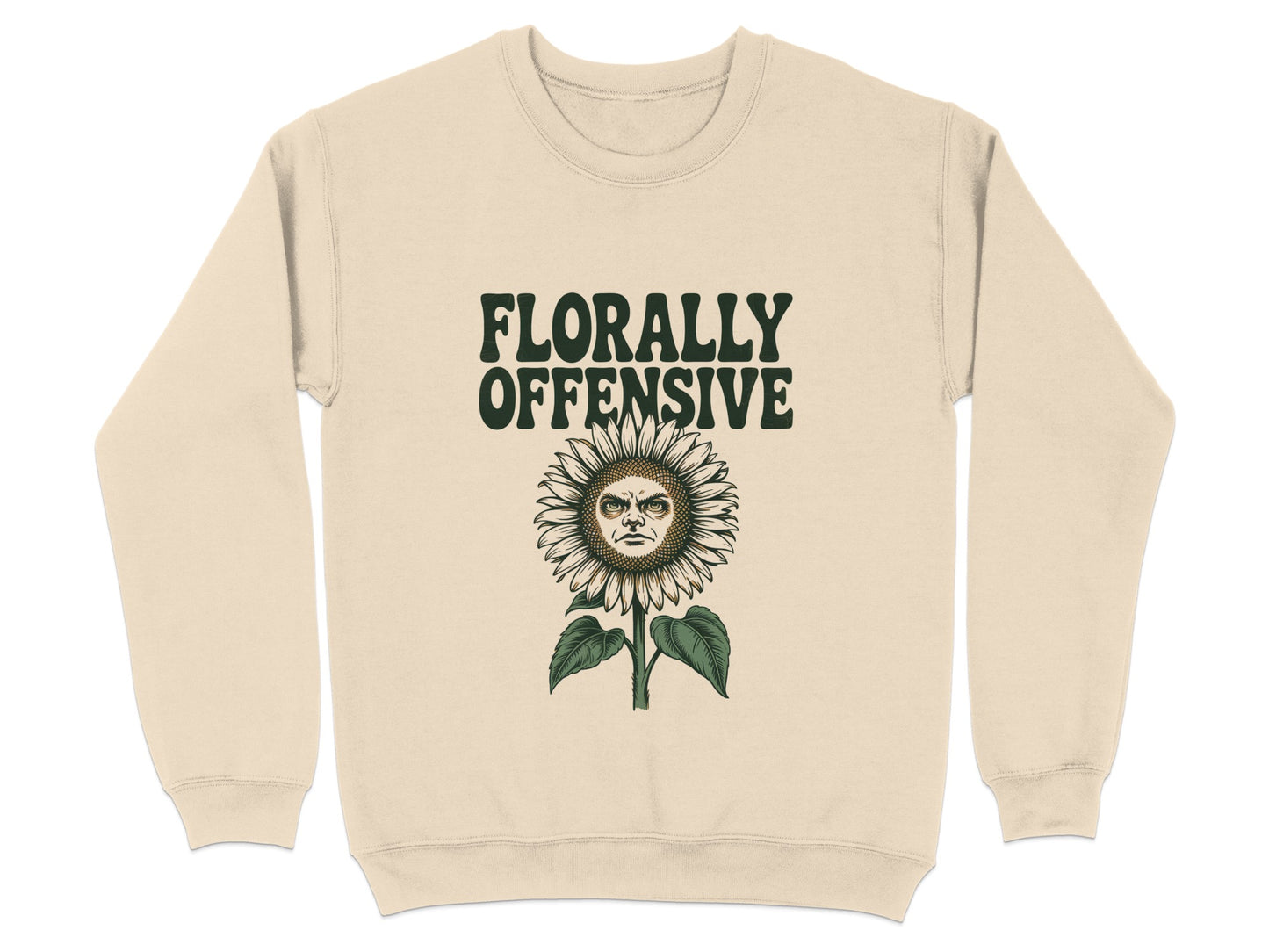Florally Offensive Sunflower Graphic Sweatshirt product