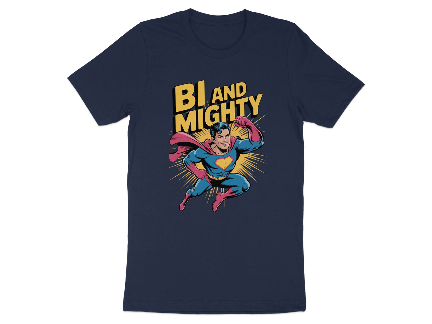 BI AND MIGHTY Superhero Graphic T-Shirt product