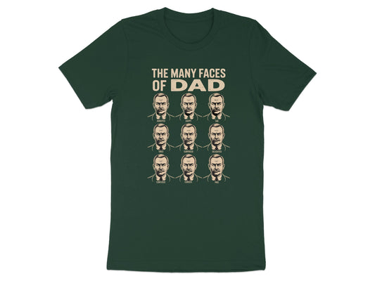 The Many Faces Of Dad Graphic T-shirt product