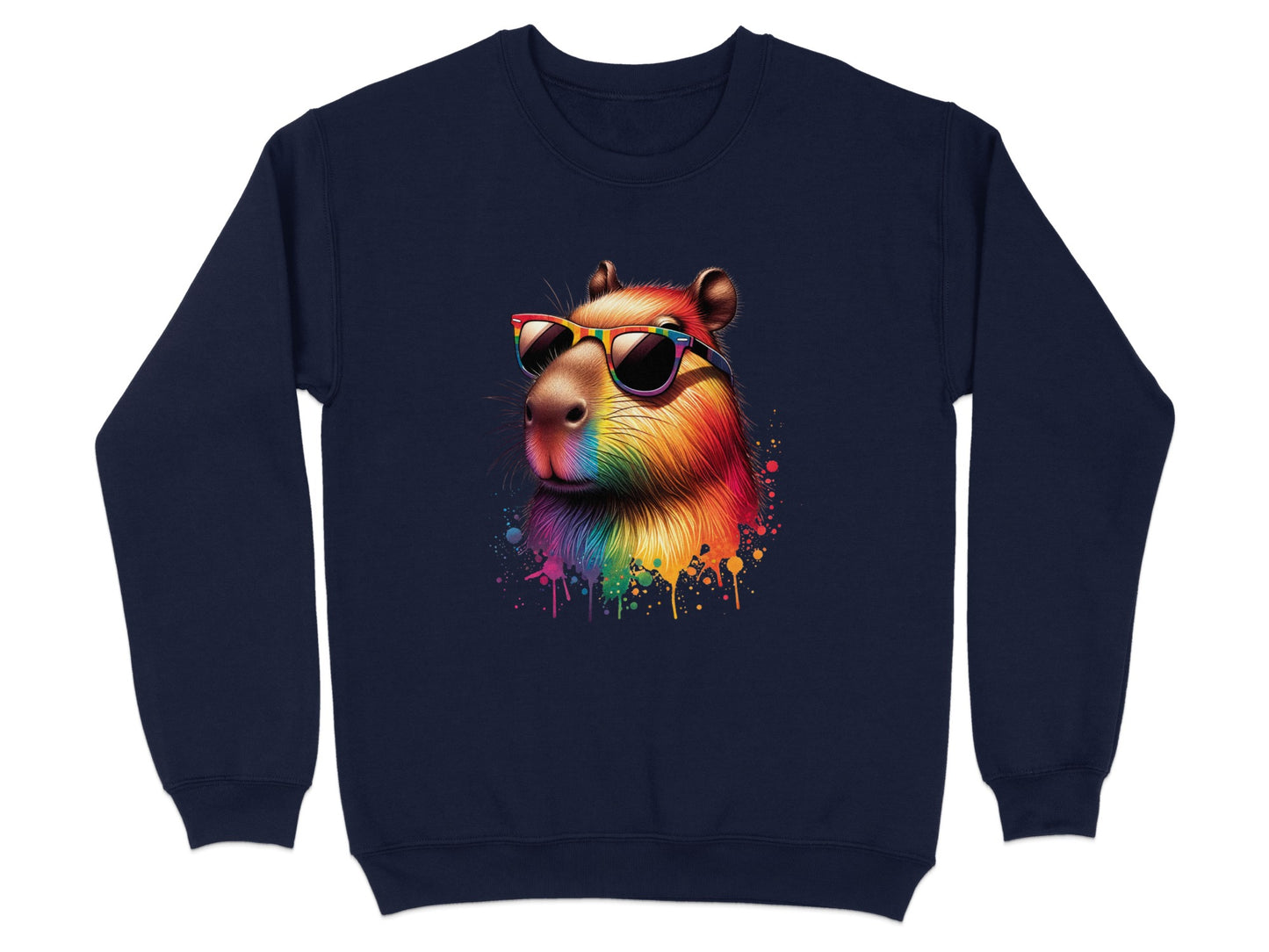 Cool Capybara with Sunglasses Art Sweatshirt product type