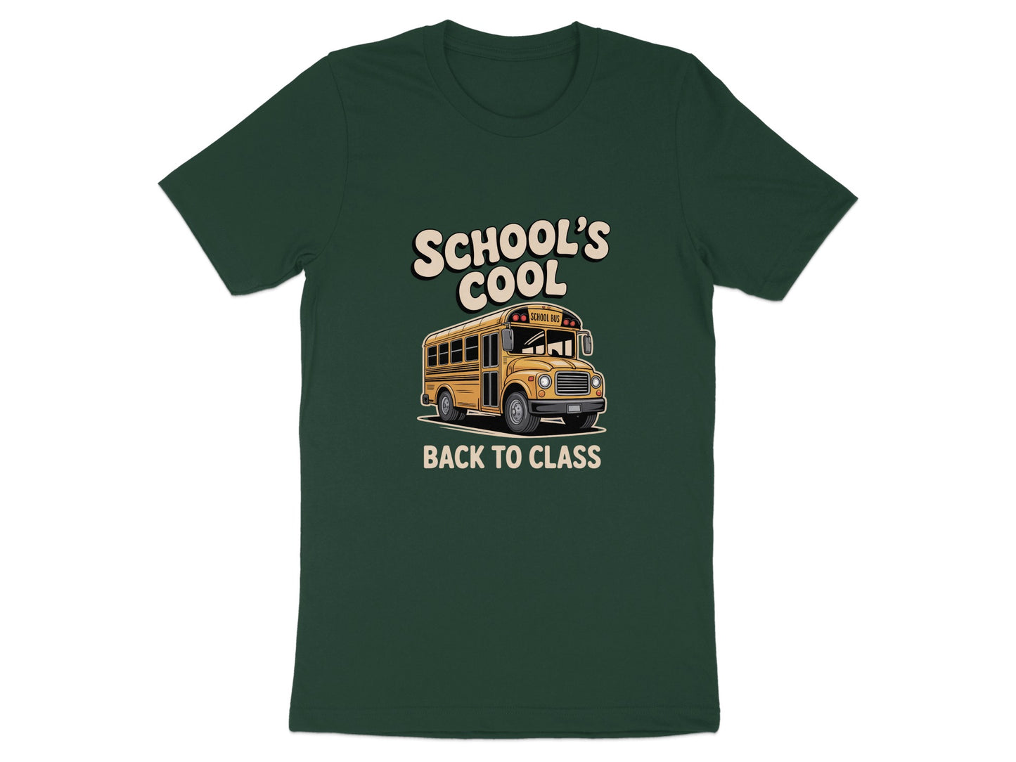 School's Cool Back to Class Bus Design T-Shirt product