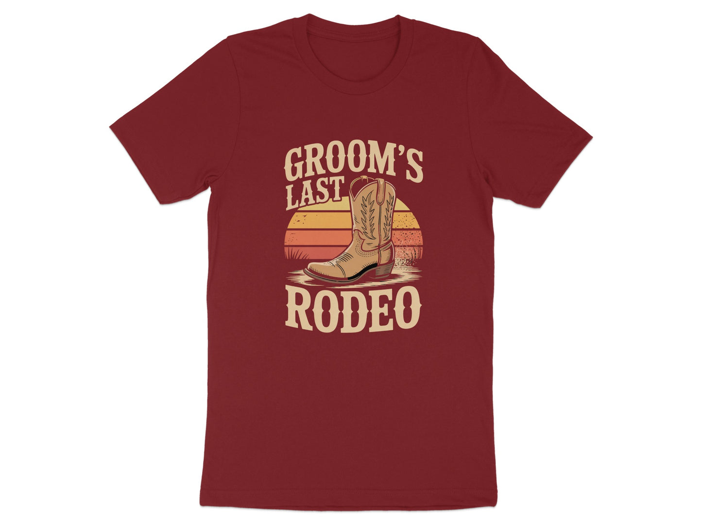 Groom's Last Rodeo Graphic T-shirt product type