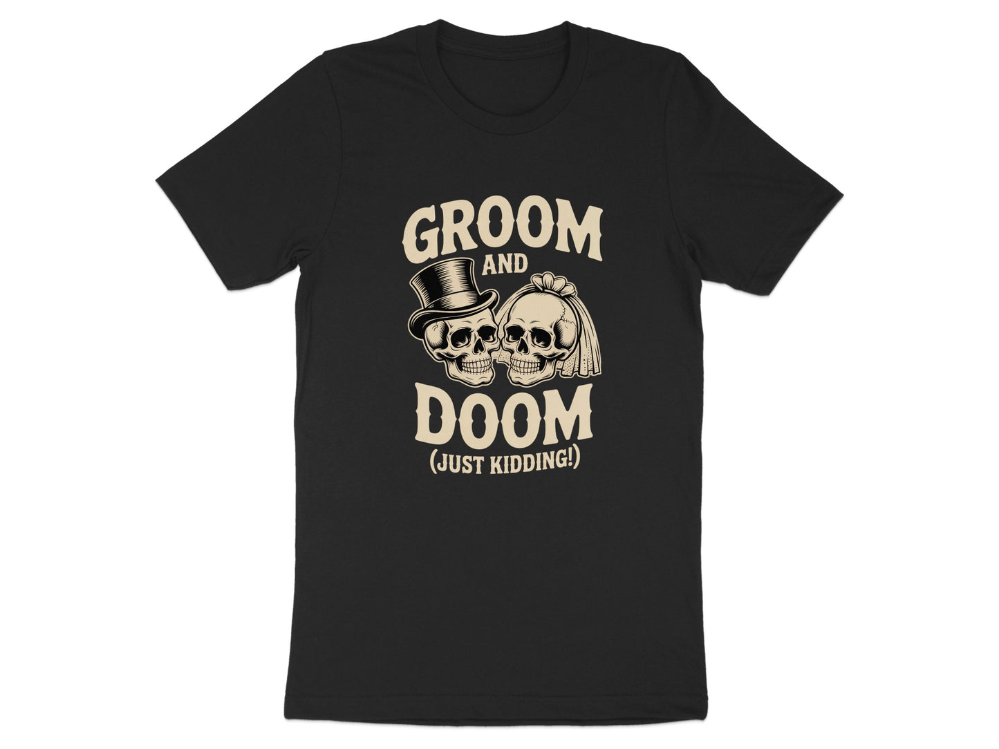 Groom and Doom Funny Wedding Skull T-Shirt product type