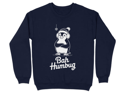 Bah Humbug Penguin Graphic Holiday Sweatshirt product