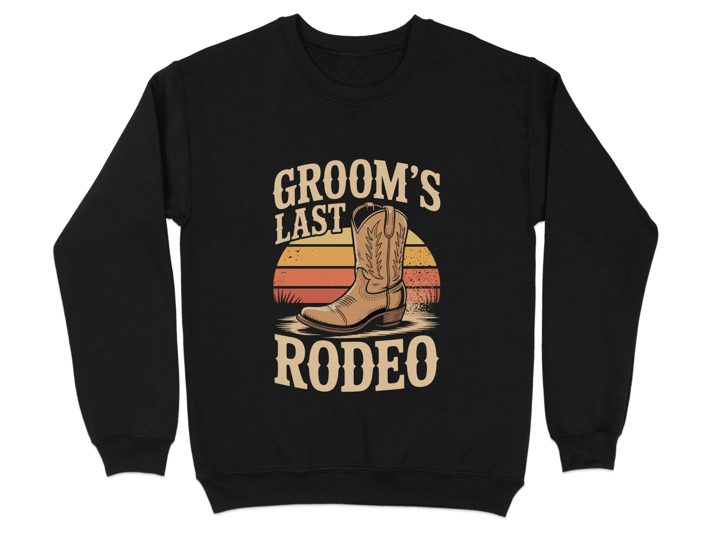 Groom's Last Rodeo Graphic Sweatshirt product
