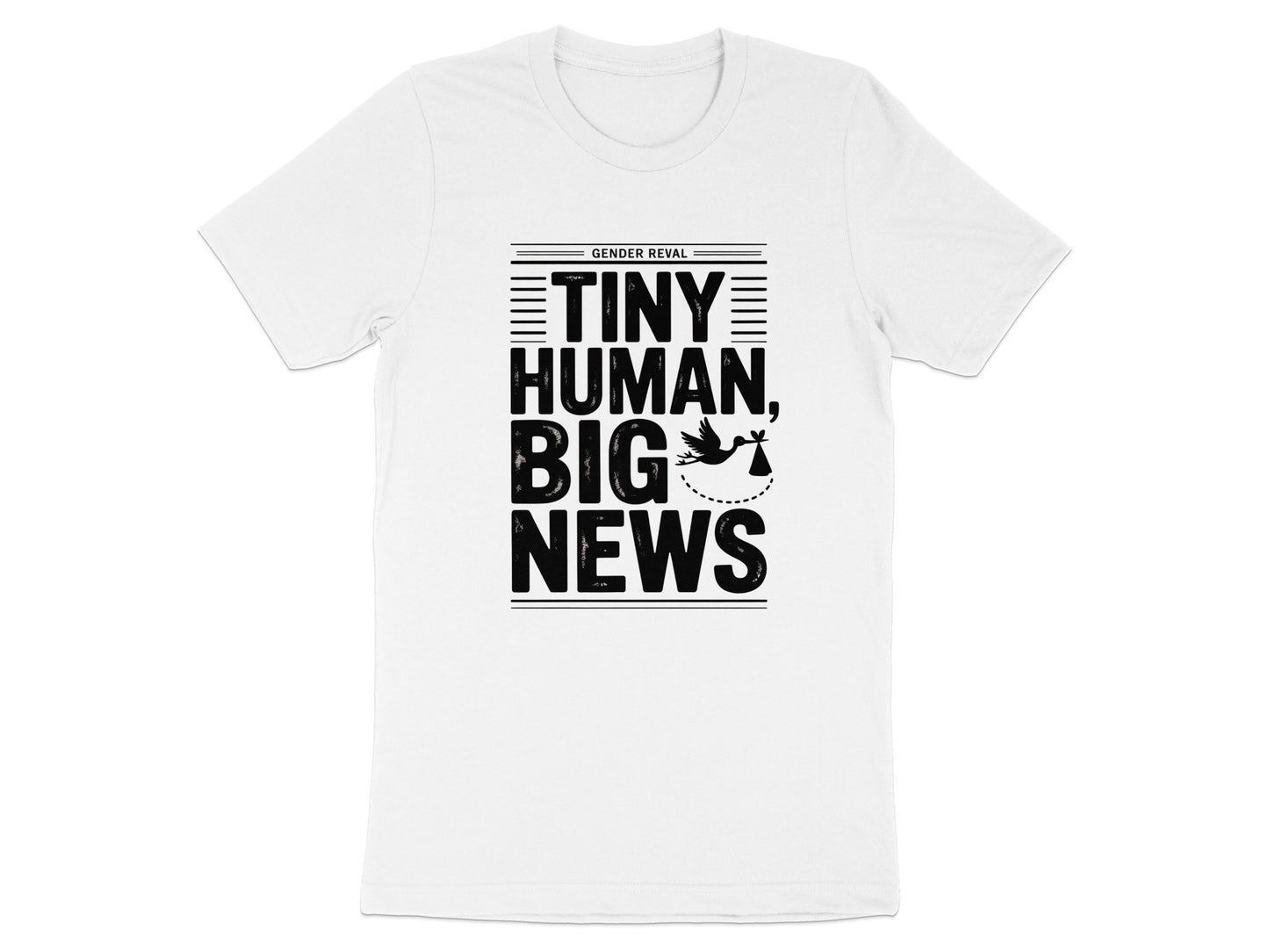 Tiny Human Big News Gender Reveal Shirt product type