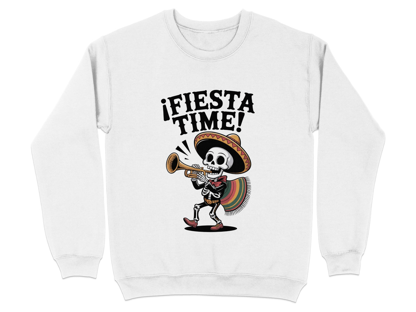 Fiesta Time Skeleton Playing Trumpet Sweatshirt product