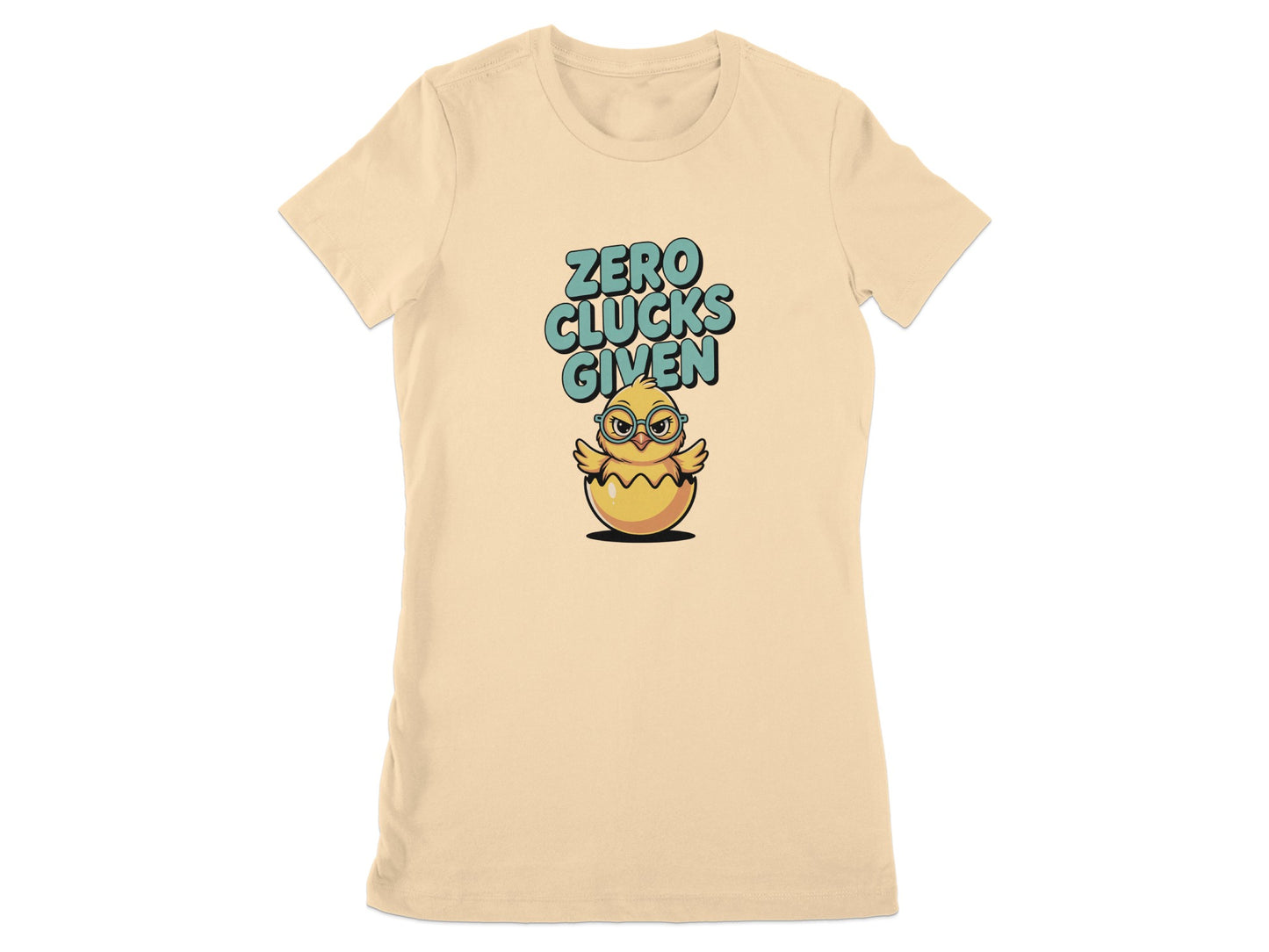 Zero Clucks Given Funny Graphic Tee Shirt product type