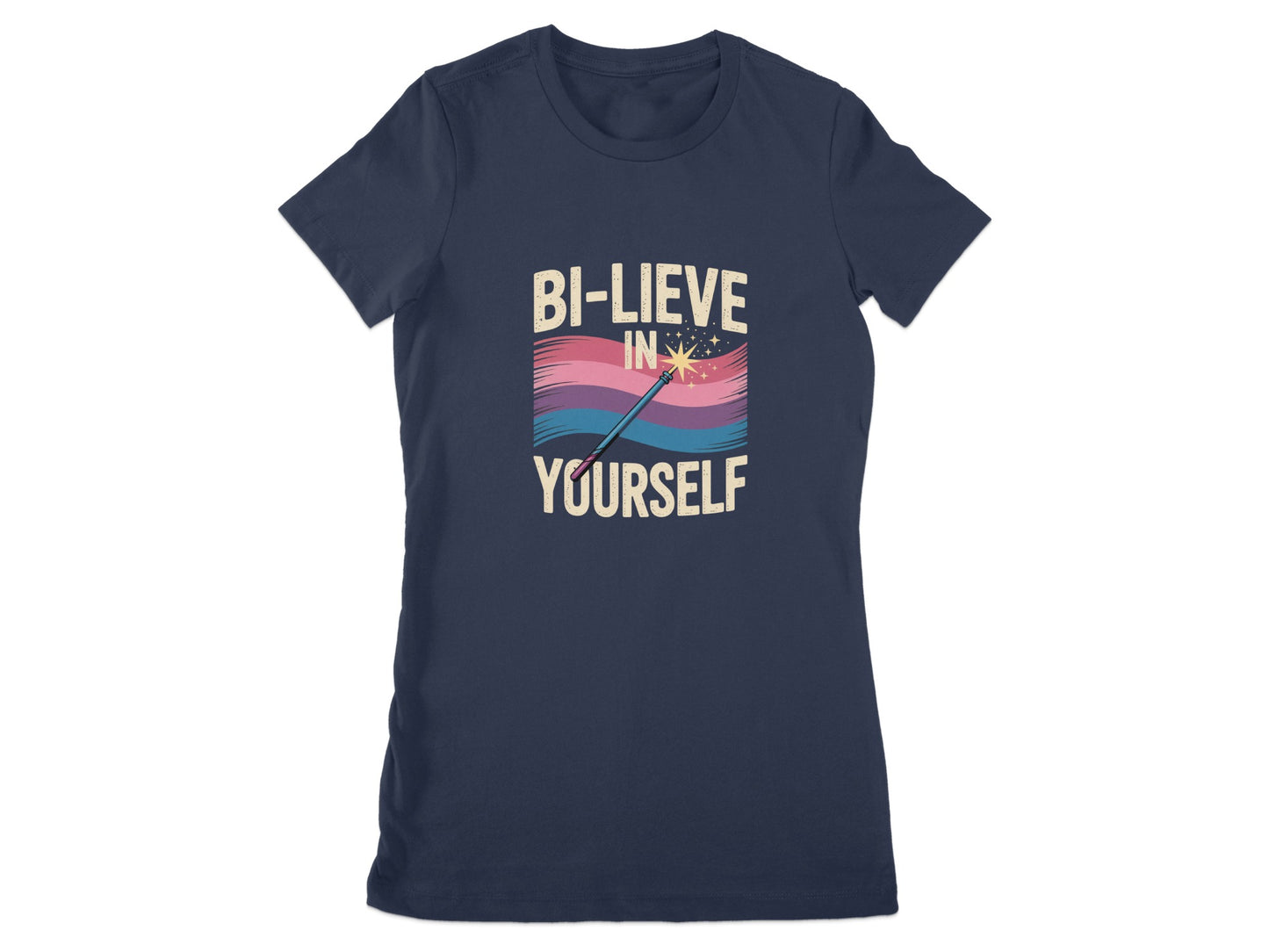 Believe In Yourself Bi Pride Graphic T-Shirt product type