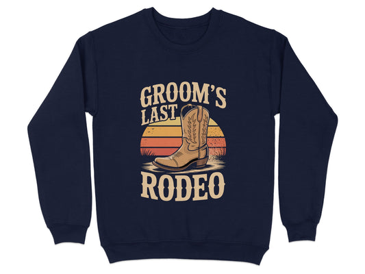 Groom's Last Rodeo Western Boot Graphic Sweatshirt product