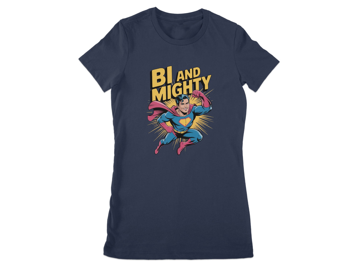 Bi and Mighty Superhero Graphic T-shirt product type