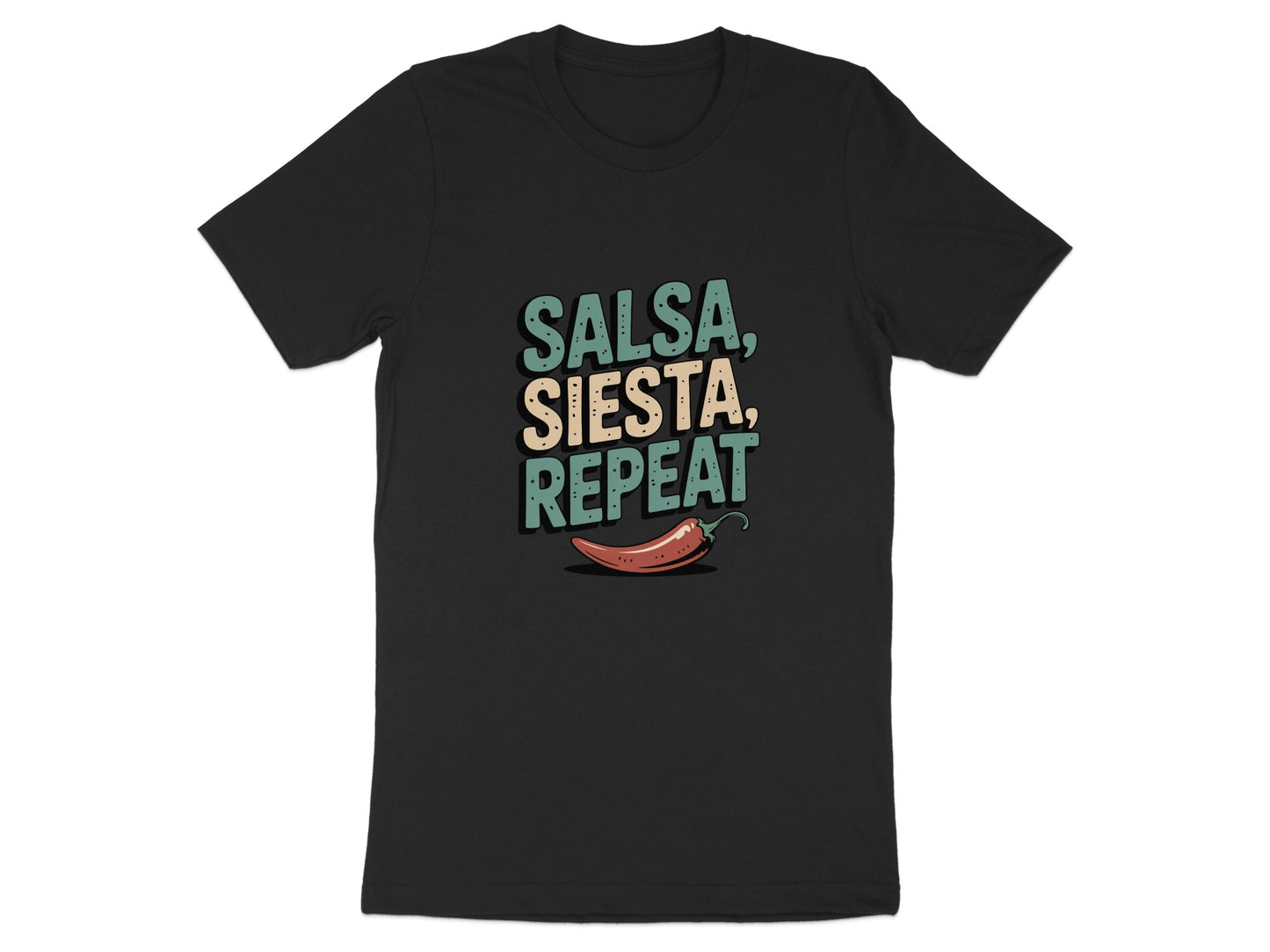 Salsa Siesta Repeat Unique Graphic T-Shirt product
