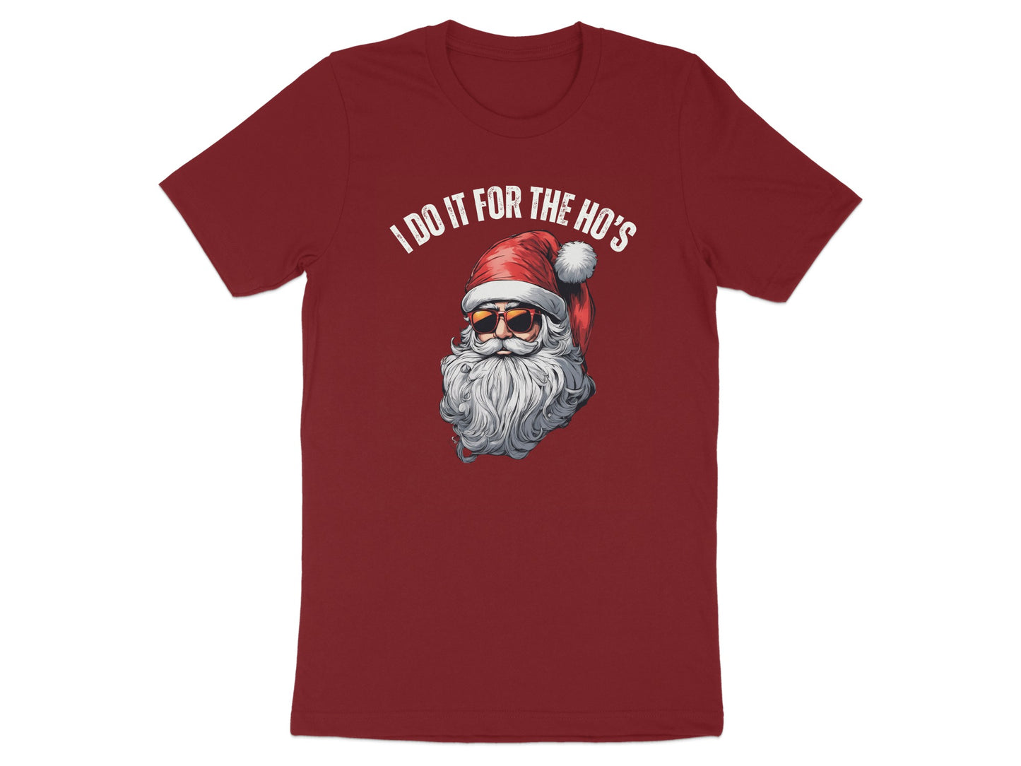 I Do It For The Ho's Funny Santa Graphic T-shirt Product