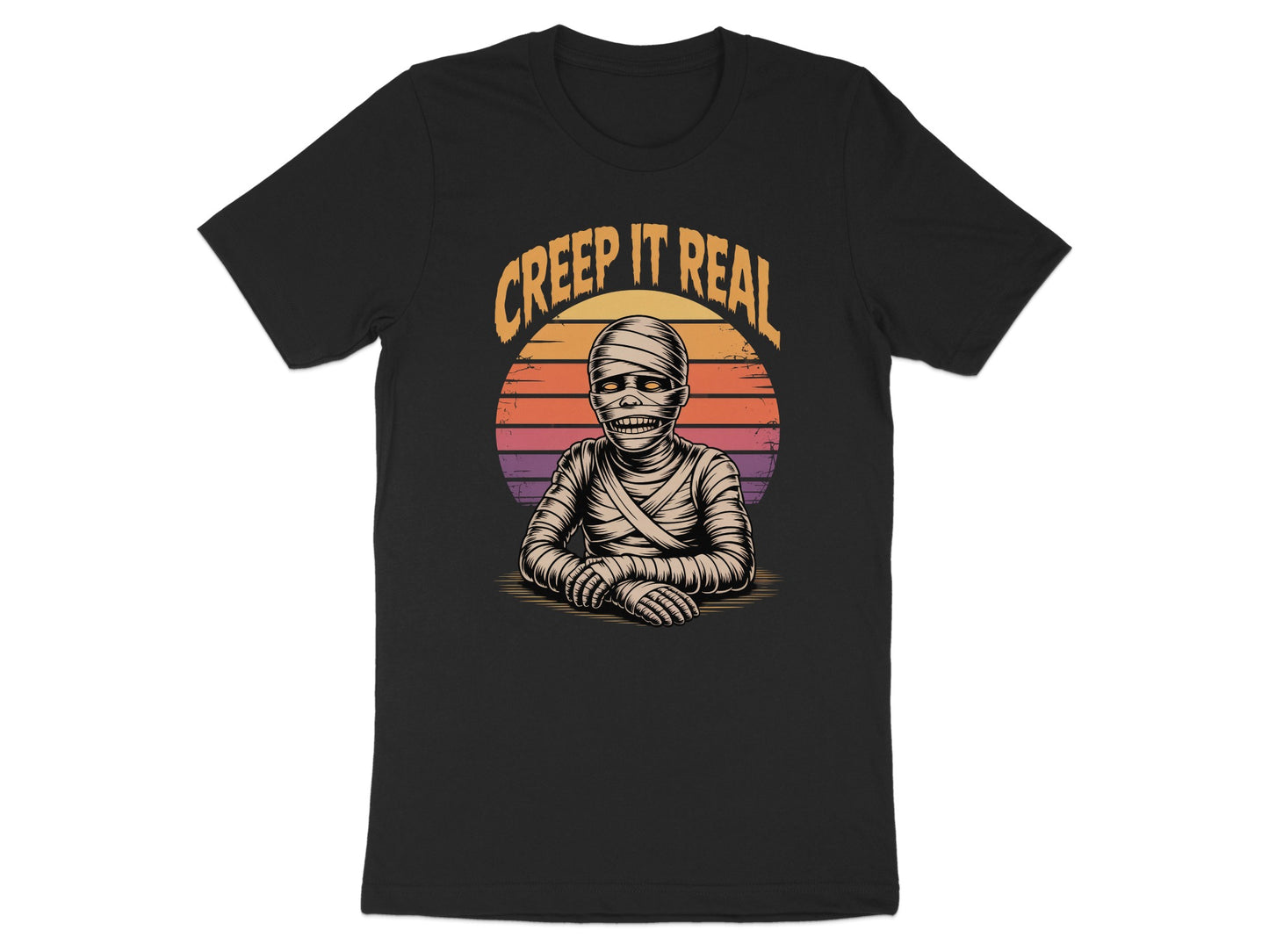 Creep It Real Mummy Halloween Graphic Tee product type