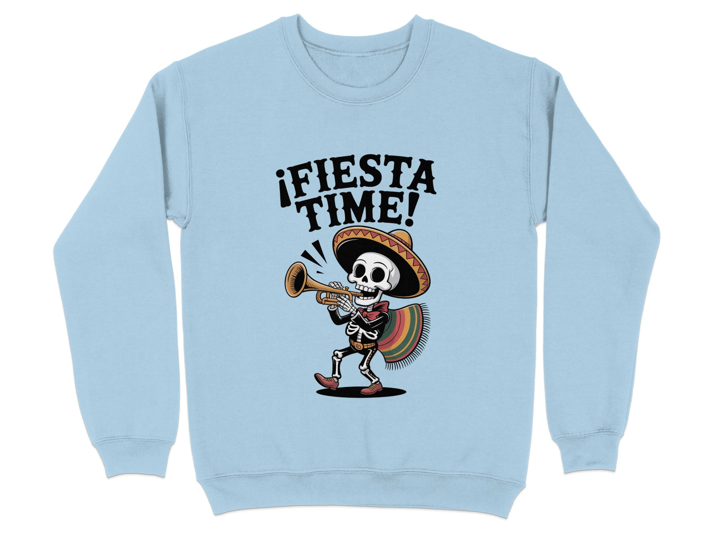 Fiesta Time Skeleton Playing Trumpet Shirt product