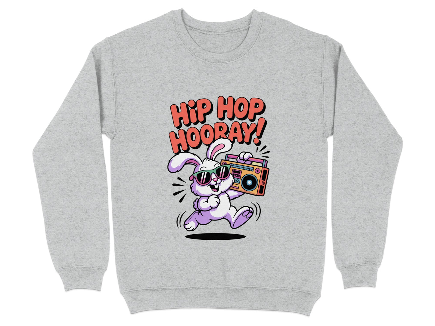 Hip Hop Hooray Bunny with Boombox Graphic product type