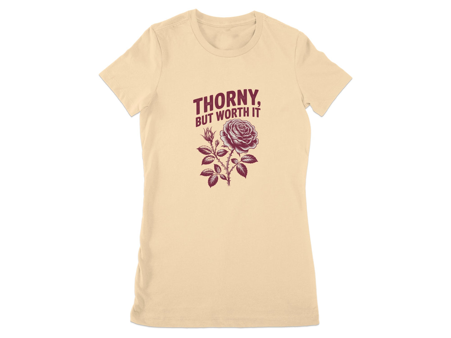 Thorny But Worth It Graphic Caramel T-Shirt product