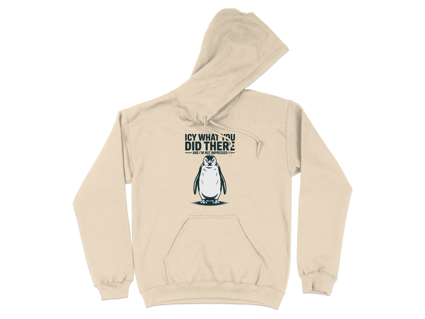 Icy What You Did There Penguin Design Hoodie product