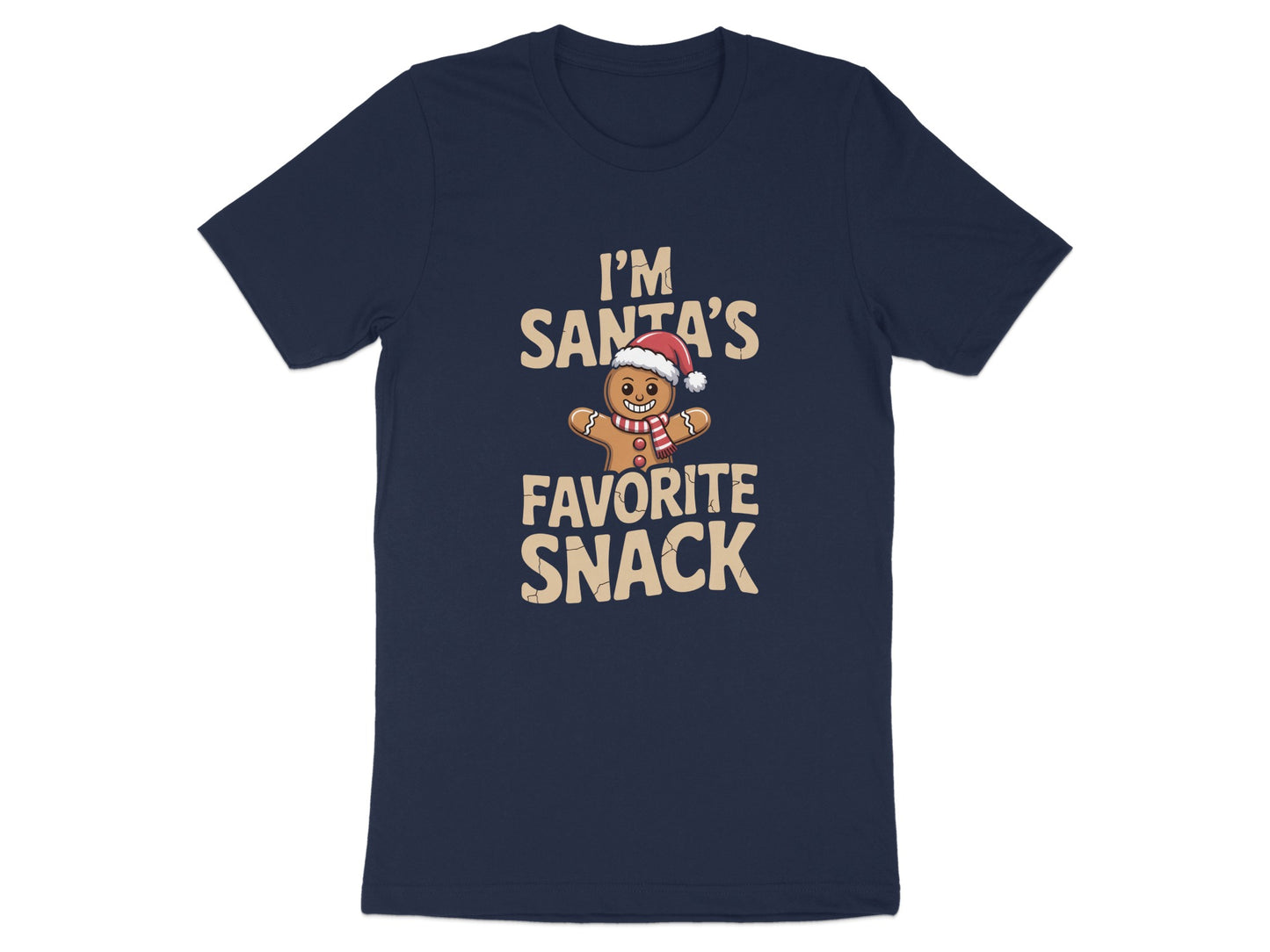 I'm Santa's Favorite Snack Gingerbread T-Shirt product type