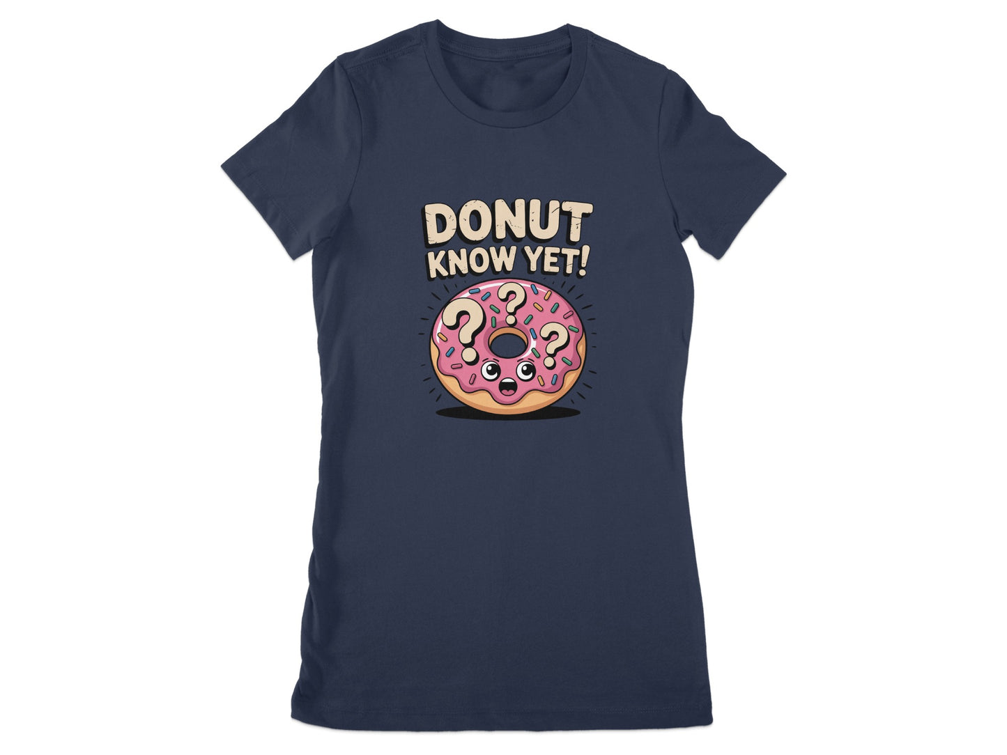 Donut Know Yet with Cute Questioning Donut product type