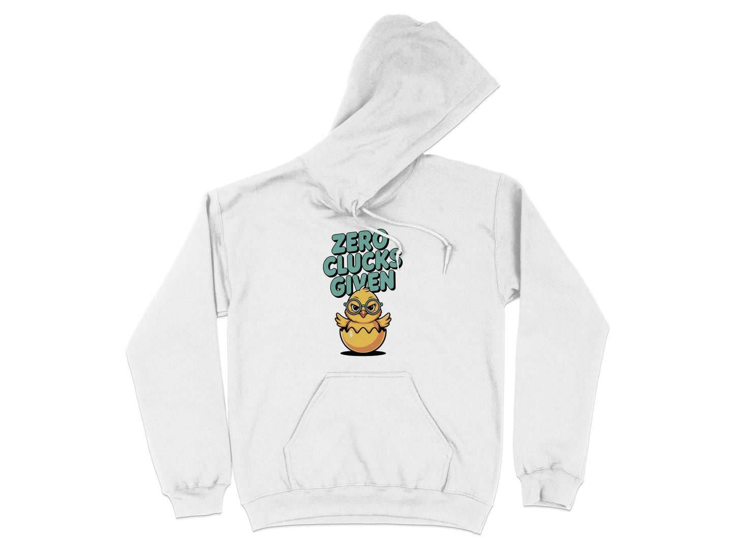 Zero Clucks Given Hoodie Bold Fun Graphic product