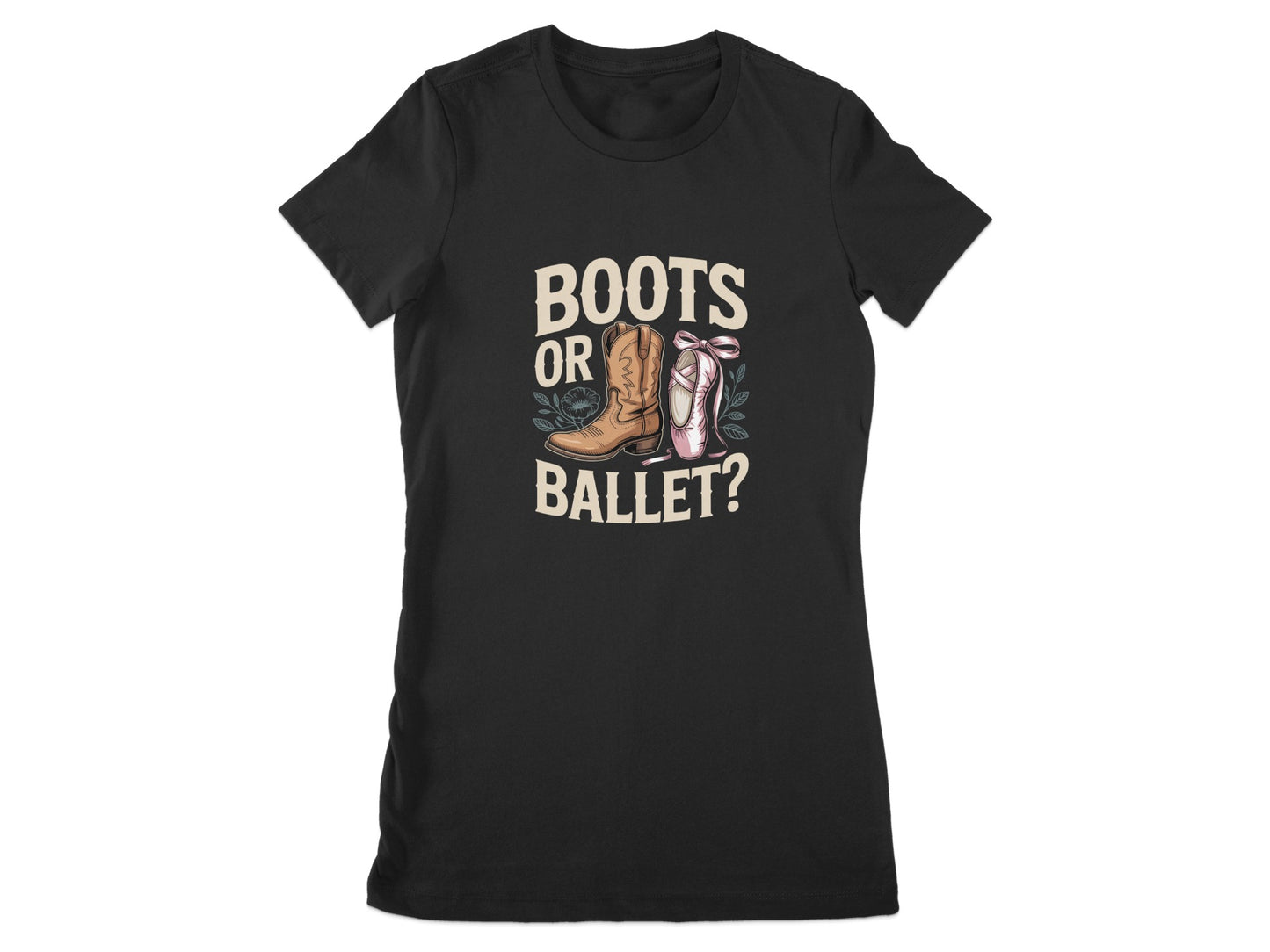 Boots or Ballet Graphic Printed T-Shirt product