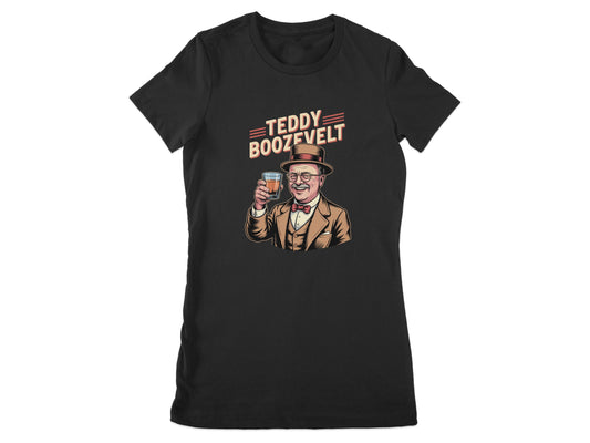 Teddy Boozevelt Graphic Print Novelty T-Shirt product