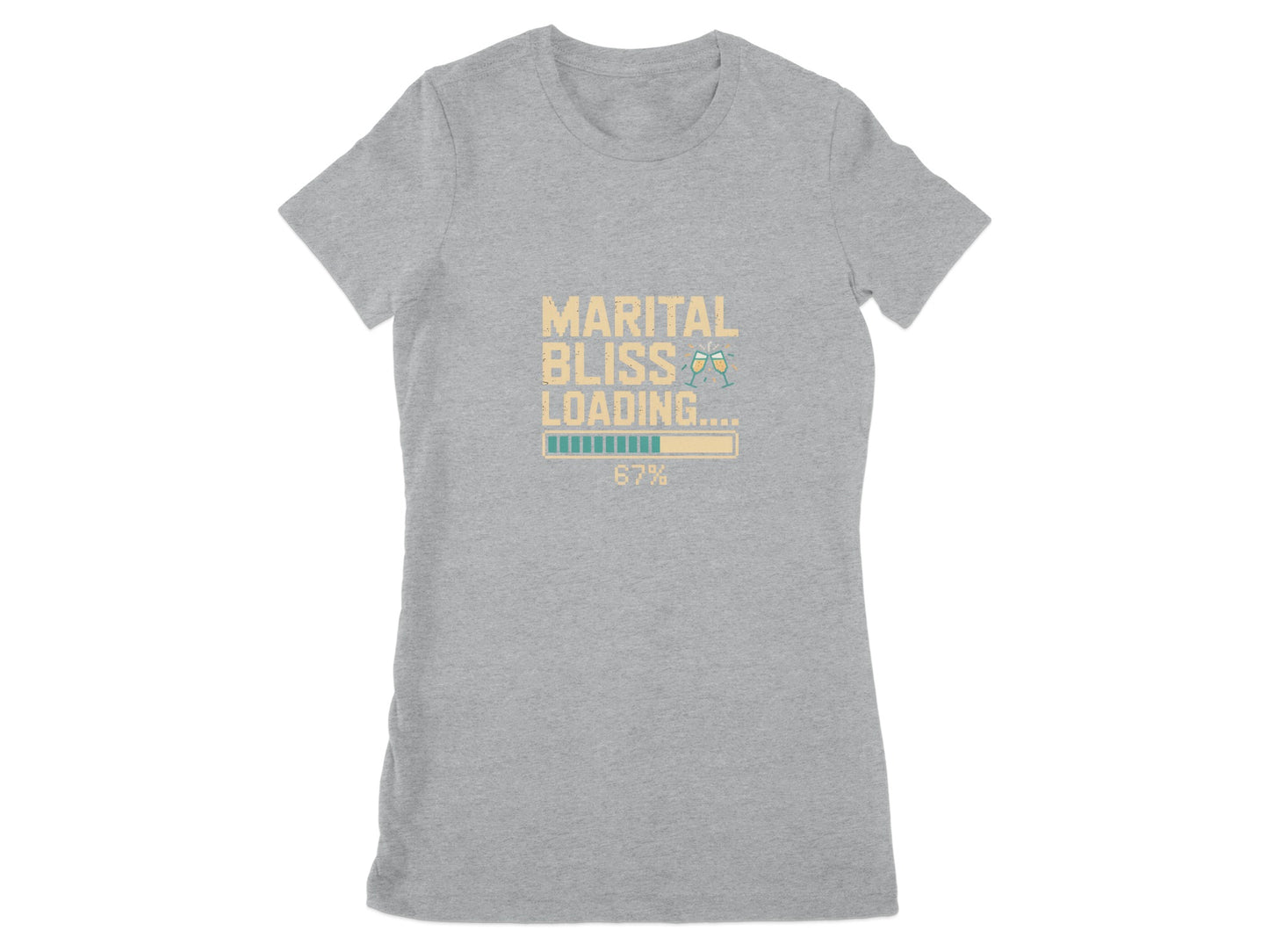 Marital Bliss Loading Graphic Tee Shirt product