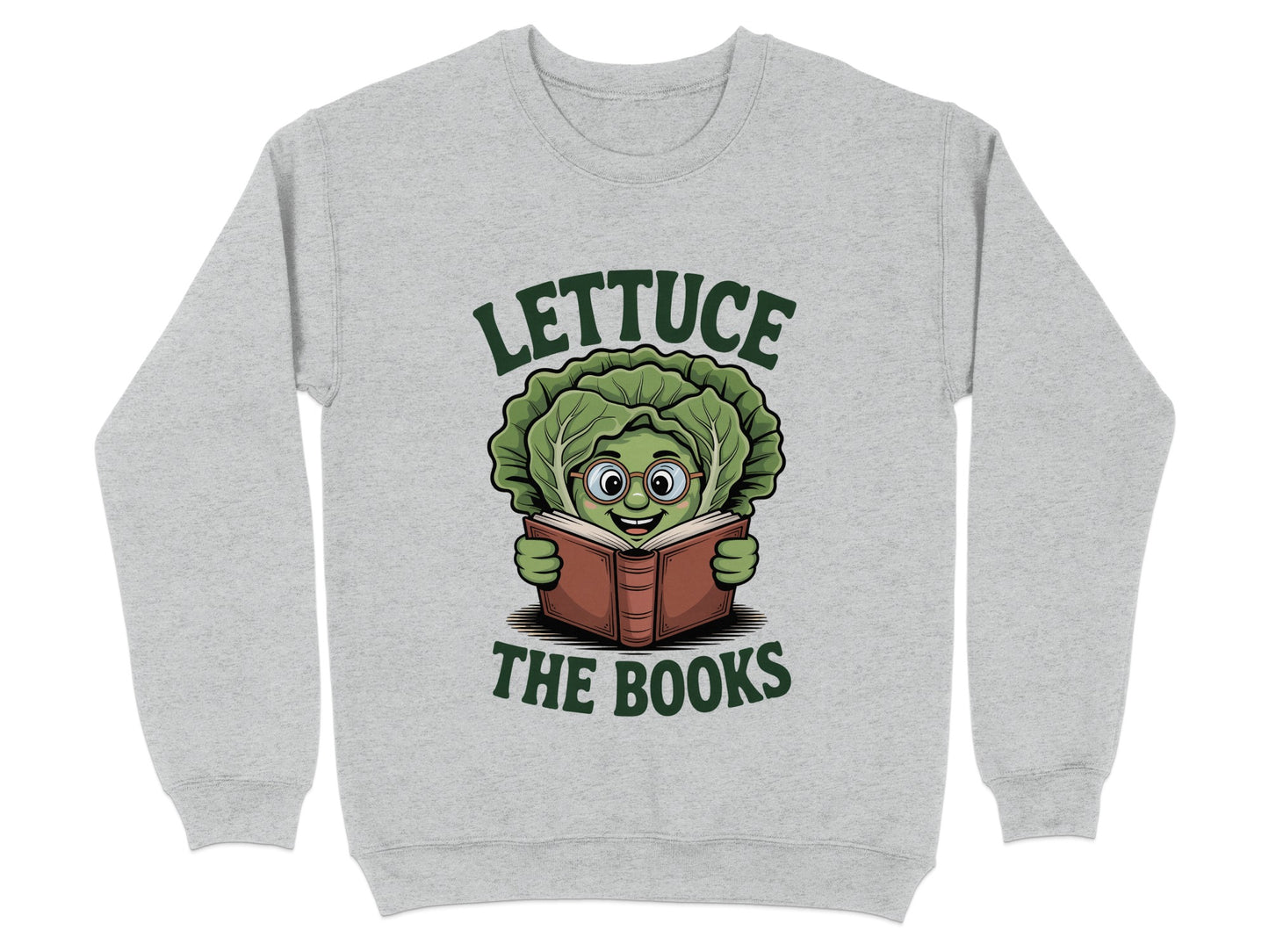 Humorous Lettuce The Books Graphic Sweatshirt product type