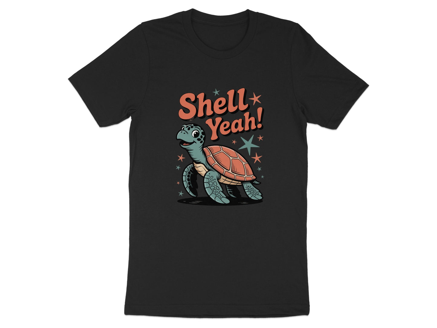 Shell Yeah Turtle Graphic Design T-Shirt product type