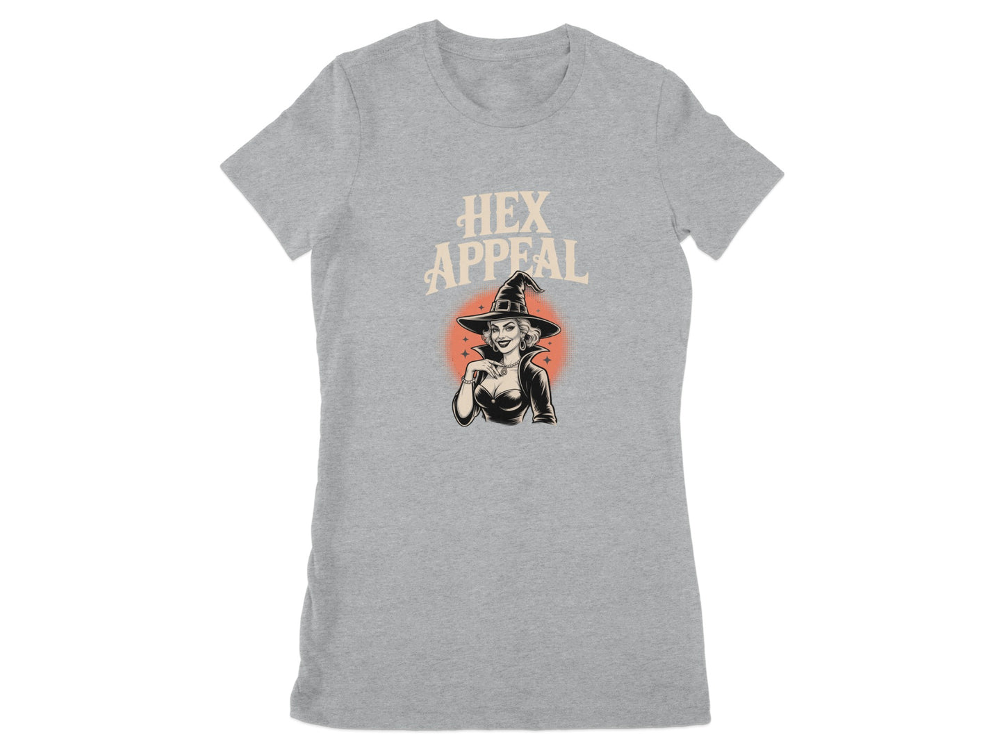Hex Appeal Witch Design Grey Graphic Tee product