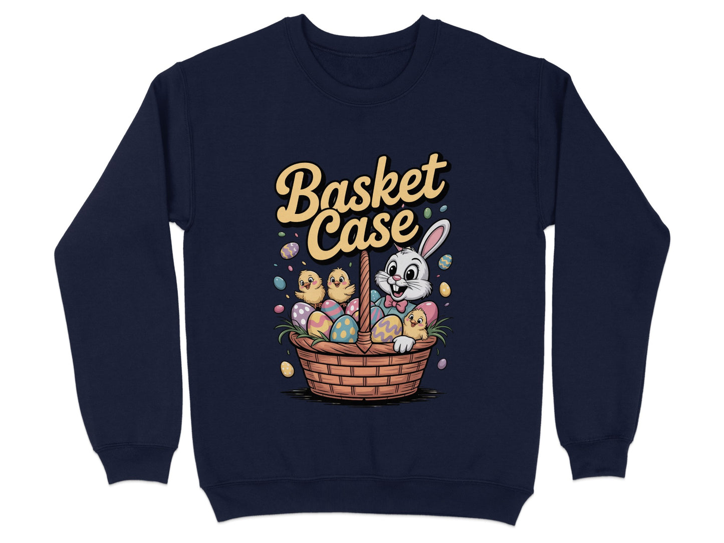 Basket Case Bunny and Chicks Themed Sweatshirt product