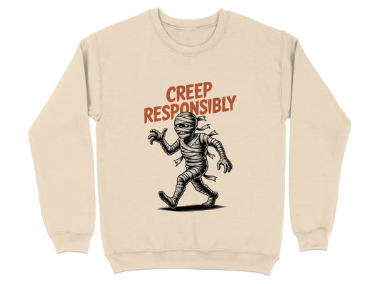 Creep Responsibly Mummy Graphic Sweatshirt product type