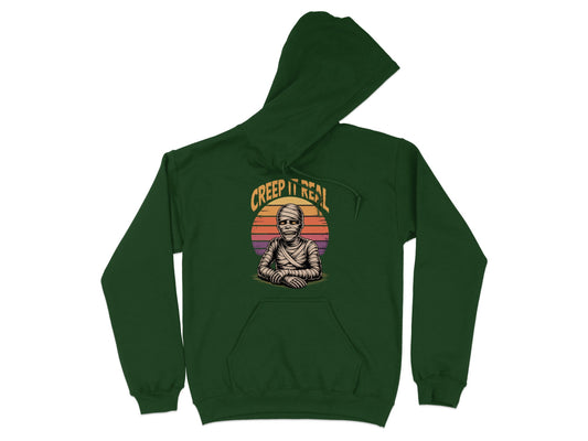 Creep It Real Mummy Themed Green Hoodie product
