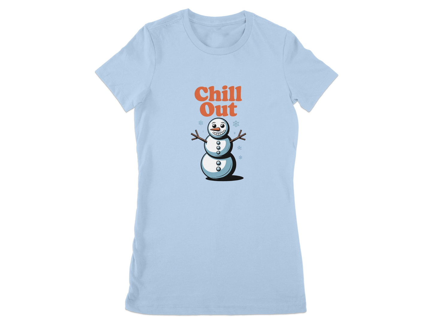 Chill Out Snowman Graphic Tee Shirt product type