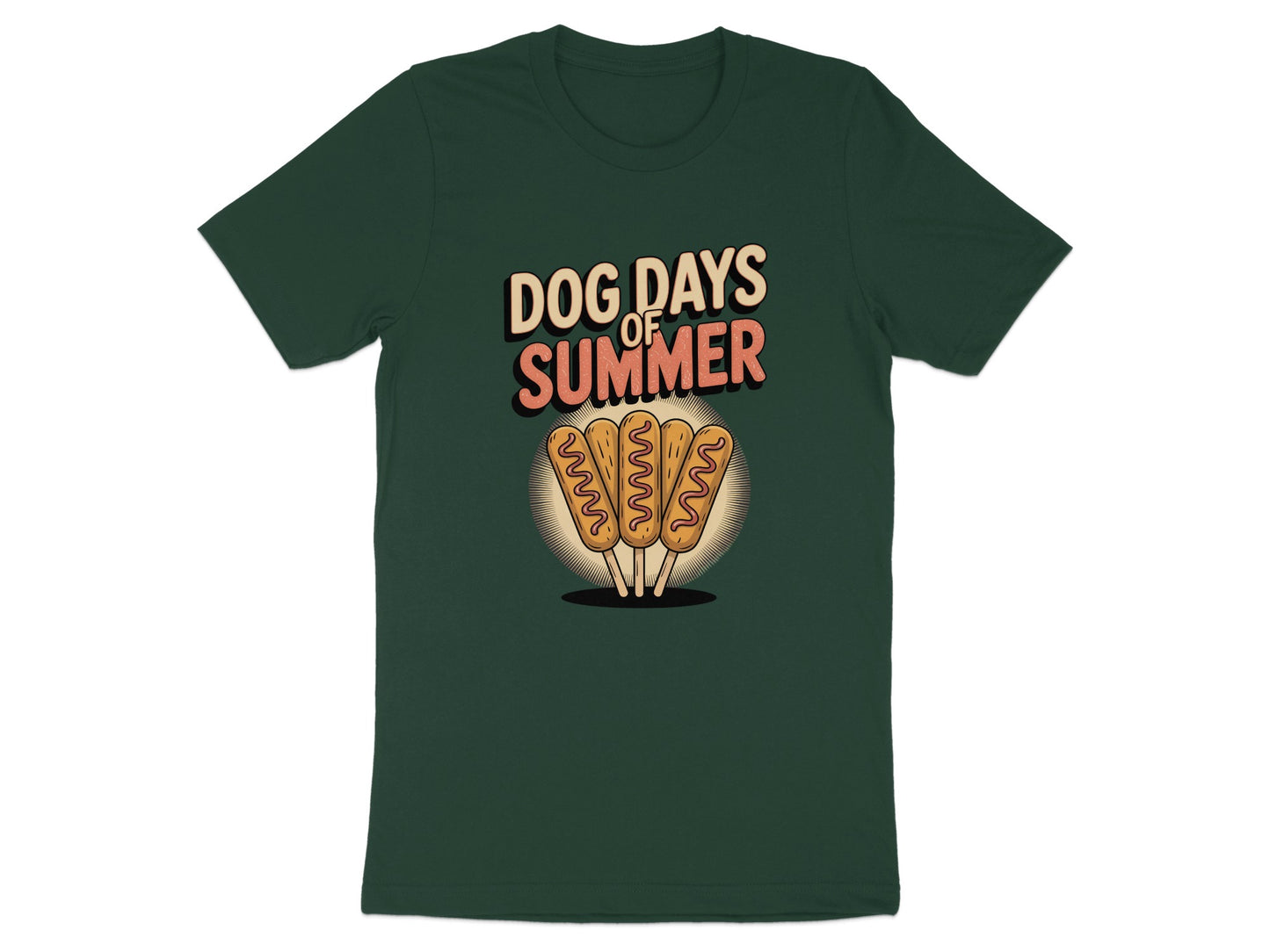 Dog Days of Summer Hot Dog Graphic T-shirt product