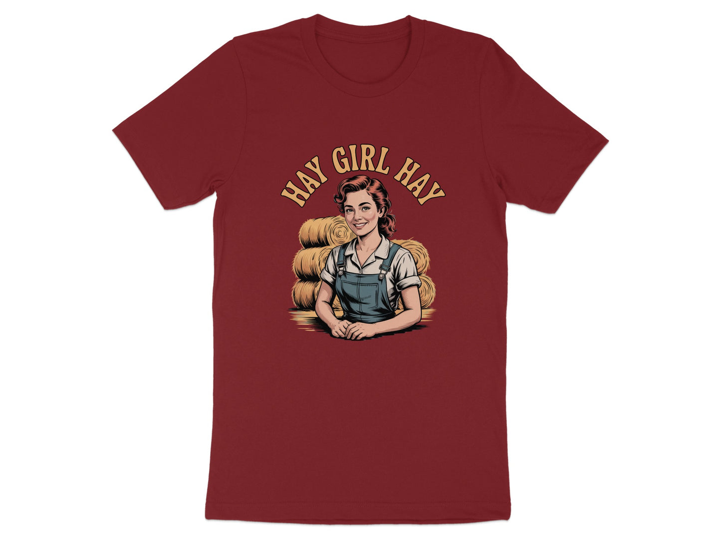 Hay Girl Hay Graphic Tee Novelty T-Shirt product type