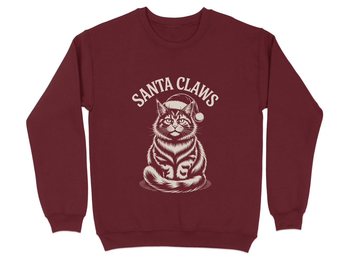 Funny Santa Claws Cat Christmas Sweatshirt product type