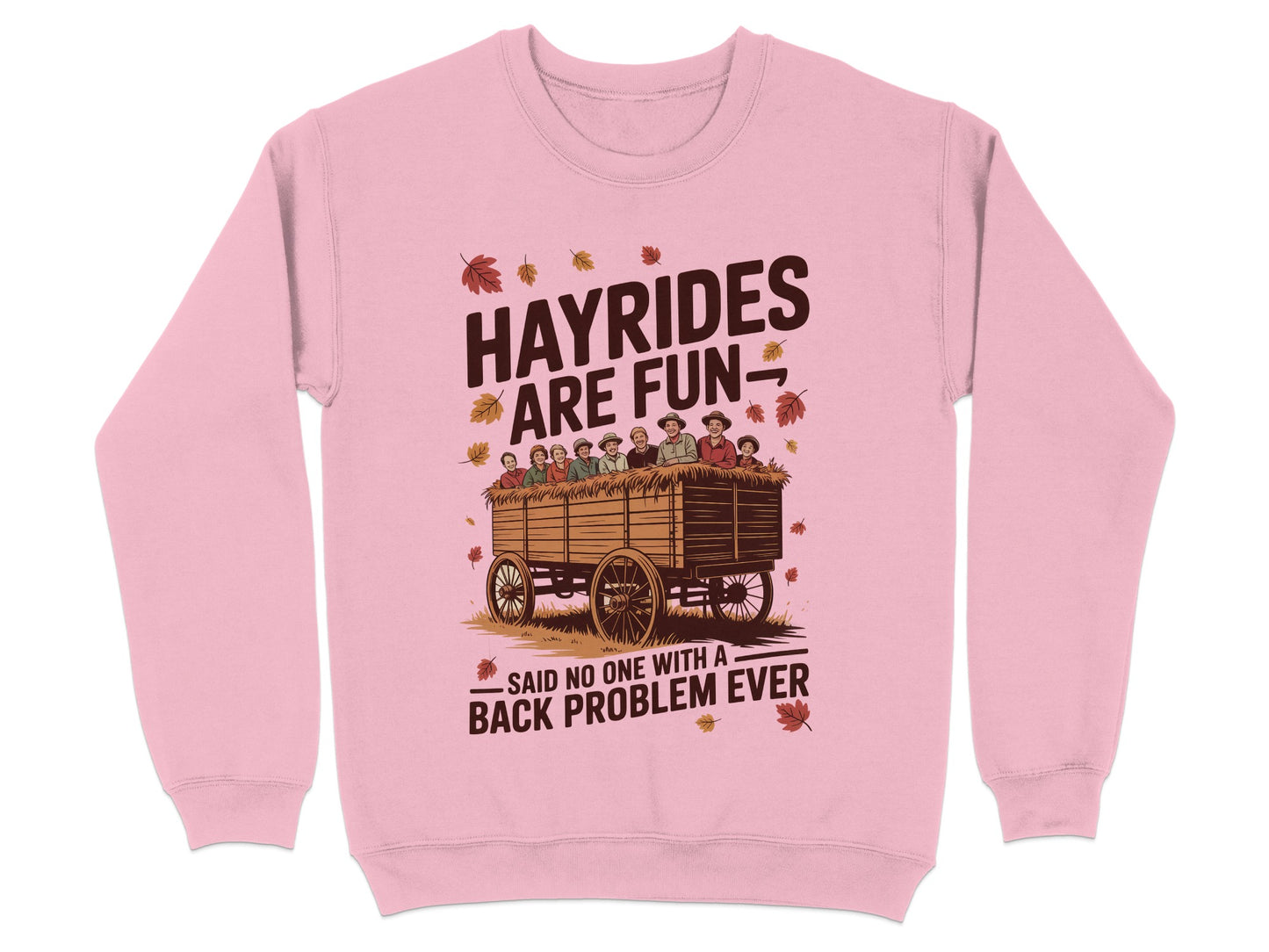 Hayrides Are Fun Back Problem Ever Sweatshirt product type