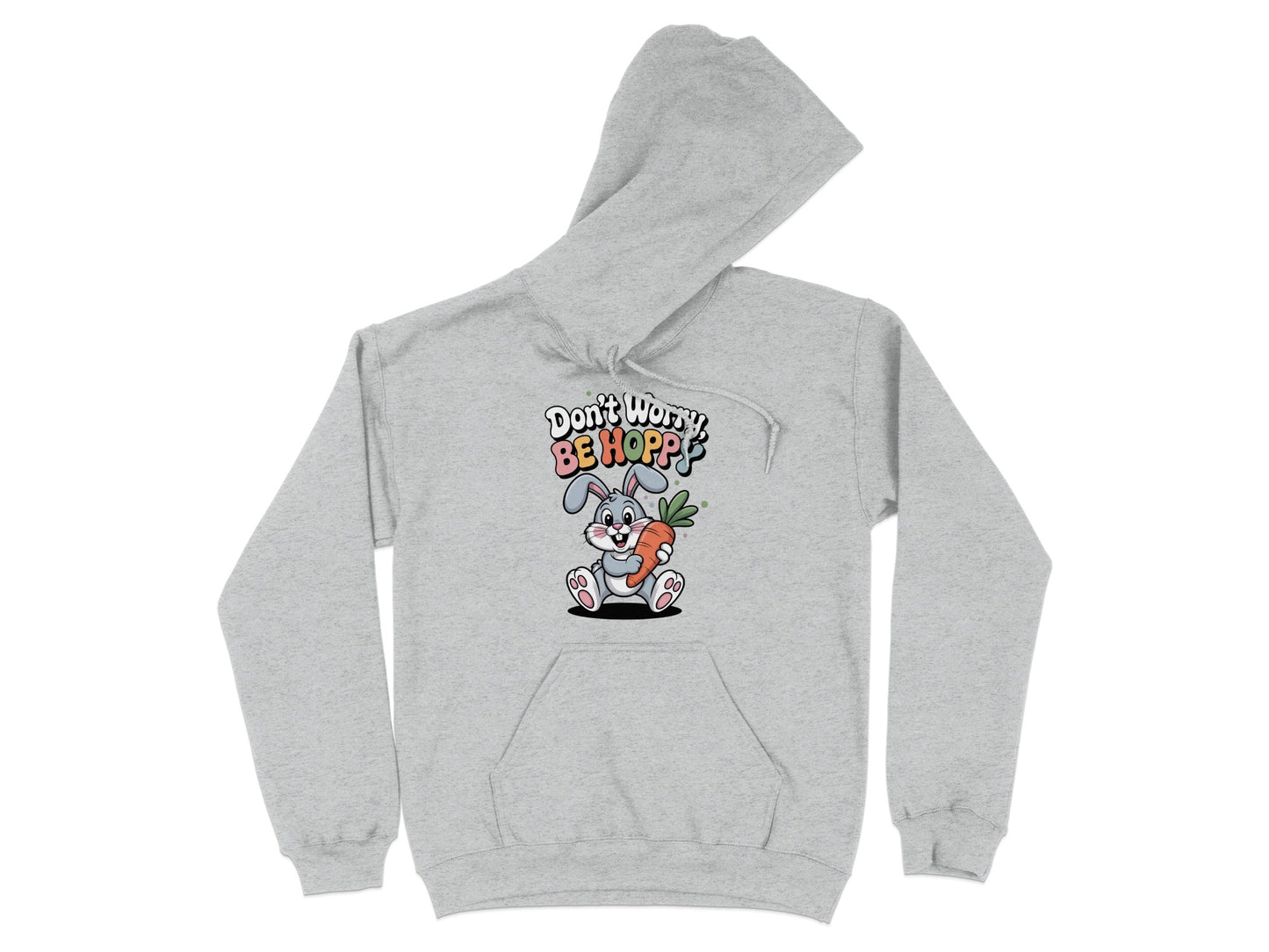 Don't Worry Be Hoppy Rabbit Graphic Hoodie product type