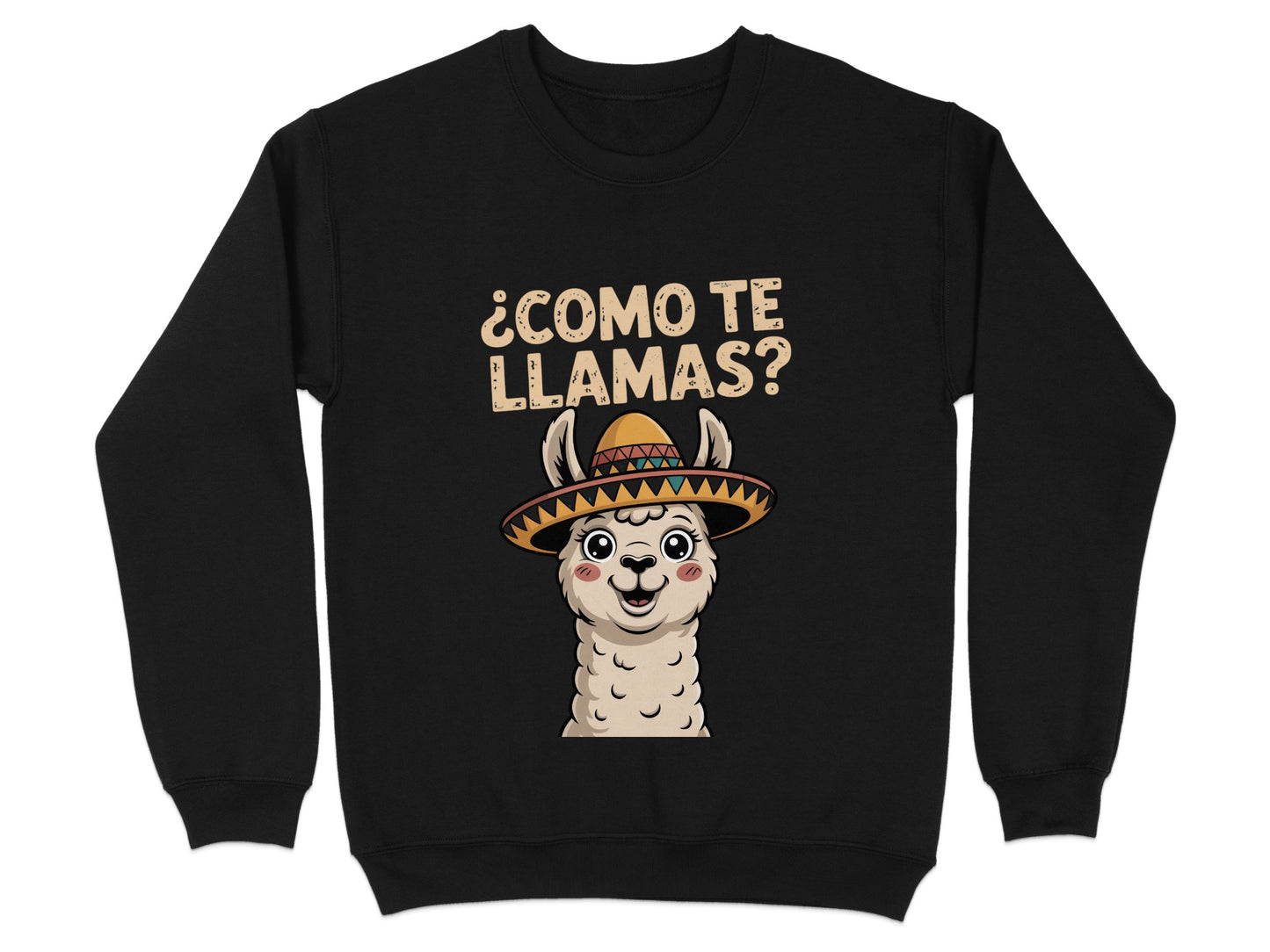 Como Te Llamas Fun Llama Design Sweatshirt product